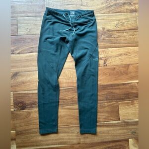 Green Fleece Lined North Face Leggings